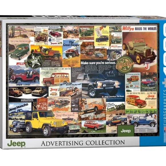 Eurographics Puzzle: Jeep Advertising Collection 1000 pieces - Picture 2 of 3